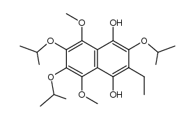 2-ethyl-3,6,7-triisopropoxy-5,8-dimethoxynaphthalene-1,4-diol Structure