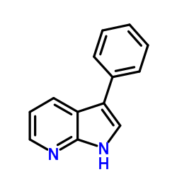 3-Phenyl-1H-pyrrolo[2,3-b]pyridine结构式