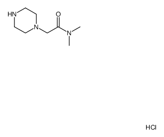 N,N-dimethyl-2-(piperazin-1-yl)acetamide hydrochloride structure