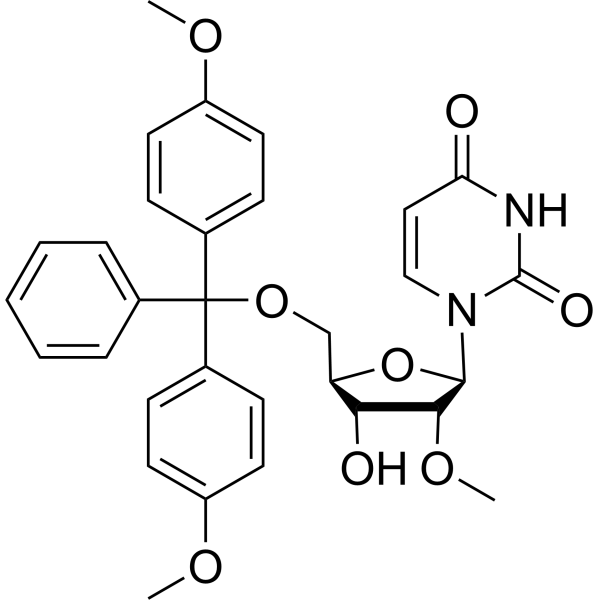 DMT保护性-2'-甲氧基尿苷结构式