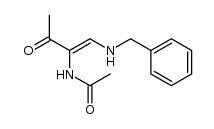 3-acetamido-4-(benzylamino)-3-buten-2-one Structure