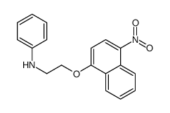 N-[2-(4-nitronaphthalen-1-yl)oxyethyl]aniline结构式