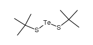 bis(tert-butylthio)tellane Structure