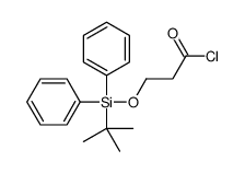 3-[tert-butyl(diphenyl)silyl]oxypropanoyl chloride Structure