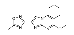 3-(5-methoxy-6,7,8,9-tetrahydroimidazo[1,2-a]quinazolin-2-yl)-5-methyl-1,2,4-oxadiazole Structure