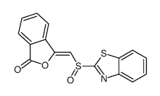 3-(1,3-benzothiazol-2-ylsulfinylmethylidene)-2-benzofuran-1-one结构式