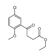 Ethyl 4-(5-chloro-2-methoxyphenyl)-4-oxobutanoate Structure