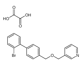 3-[[4-(2-bromophenyl)phenyl]methoxymethyl]pyridine,oxalic acid结构式