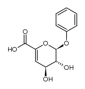 phenyl (4-deoxy-α-L-threo-hex-4-enopyranosid)uronic acid Structure