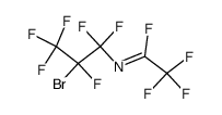 N-(2-Bromo-1,1,2,3,3,3-hexafluoro-propyl)-2,2,2-trifluoro-acetimidoyl fluoride Structure