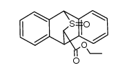 ethyl 9,10-dihydro-9,10-(epithiomethano)anthracene-11-carboxylate 12-oxide Structure