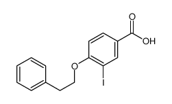 3-iodo-4-(2-phenylethoxy)benzoic acid Structure