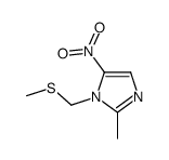 2-methyl-1-(methylsulfanylmethyl)-5-nitroimidazole Structure