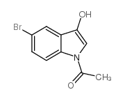 1-acetyl-5-bromo-3-hydroxyindole Structure