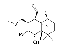 (2aR,2a1S,3S,4R,5S,5aS,8aS)-4,5-dihydroxy-2a1,6,6-trimethyl-3-((methylthio)methyl)decahydro-2H-naphtho[1,8-bc]furan-2-one Structure