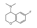 6-fluoro-N,N-dimethyl-3,4-dihydro-2H-chromen-4-amine结构式