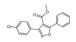 4-Isoxazolecarboxylicacid,3-(4-chlorophenyl)-5-phenyl-,methylester(9CI)结构式