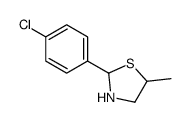 2-(4-chlorophenyl)-5-methyl-1,3-thiazolidine Structure