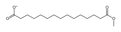 15-methoxy-15-oxopentadecanoate Structure