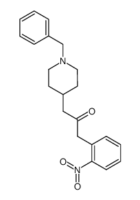 1-(1-benzyl-4-piperidyl)-3-(o-nitrophenyl)-2-propanone Structure