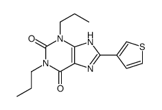 1,3-dipropyl-8-thiophen-3-yl-7H-purine-2,6-dione结构式