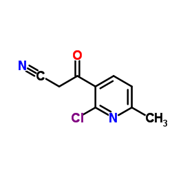 3-(2-Chloro-6-methyl-3-pyridinyl)-3-oxopropanenitrile Structure