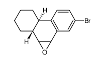 (4aβ,9α,10α)-7-bromo-9,10-epoxy-trans-1,2,3,4,4a,9,10,10a-octahydrophenantrene结构式