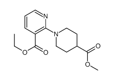 ethyl 2-(4-methoxycarbonylpiperidin-1-yl)pyridine-3-carboxylate结构式