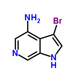 4-Amino-3-bromo-6-azaindole结构式