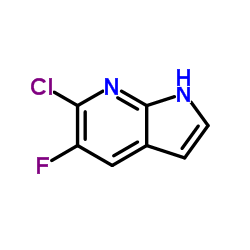 6-Chloro-5-fluoro-1H-pyrrolo[2,3-b]pyridine Structure