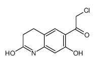6-(2-chloroacetyl)-7-hydroxy-3,4-dihydro-1H-quinolin-2-one结构式