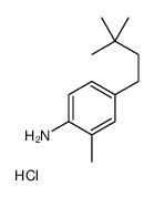 4-(3,3-Dimethylbutyl)-2-methylaniline hydrochloride (1:1)结构式