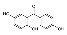 (2,5-dihydroxyphenyl)-(4-hydroxyphenyl)methanone结构式