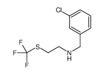 N-(3-Chlorobenzyl)-2-[(trifluoromethyl)sulfanyl]ethanamine结构式