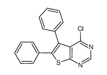 4-chloro-5,6-diphenylthieno[2,3-d]pyrimidine结构式