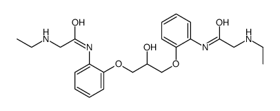 2-(ethylamino)-N-[2-[3-[2-[[2-(ethylamino)acetyl]amino]phenoxy]-2-hydroxypropoxy]phenyl]acetamide结构式