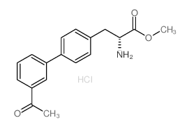 (R)-Methyl 3-(3'-acetylbiphenyl-4-yl)-2-aminopropanoate hydrochloride structure