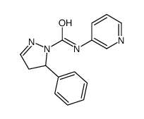 5-Phenyl-N-(3-pyridinyl)-4,5-dihydro-1H-pyrazole-1-carboxamide Structure