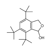 4,6,7-tritert-butyl-1,3-dihydro-2-benzofuran-1-ol结构式