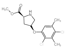 Methyl (2S,4S)-4-(2,4-dichloro-3,5-dimethyl-phenoxy)-2-pyrrolidinecarboxylate Structure