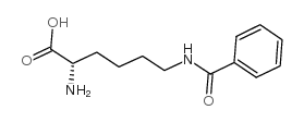 Nepsilon-Benzoyl-L-lysine structure