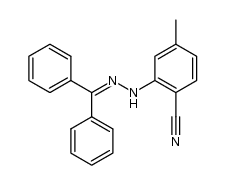 2-[2-(diphenylmethylene)hydrazino]-4-methylbenzonitrile Structure