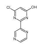 6-chloro-2-(pyrazin-2-yl)pyrimidin-4-ol结构式