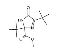 methyl 2,4-di-tert-butyl-5-oxo-2,5-dihydro-1H-imidazole-2-carboxylate Structure