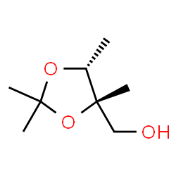 1,3-Dioxolane-4-methanol, 2,2,4,5-tetramethyl-, cis- structure