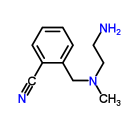 2-(((2-氨基乙基)(甲基)氨基)甲基)苯甲腈结构式