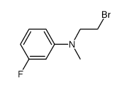 N-(2-Bromoethyl)-3-Fluoro-N-Methylaniline结构式
