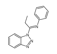 1-(N-phenylpropionimidoyl)benzotriazole结构式