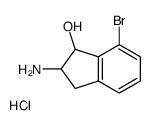 2-amino-7-bromo-2,3-dihydro-1H-inden-1-ol,hydrochloride结构式