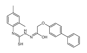 1-(2,4-dimethylphenyl)-3-[[2-(4-phenylphenoxy)acetyl]amino]thiourea结构式
